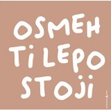 Aca Top Cat Komadna nalepnica Osmeh, Krem Cene