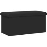  Sklopiva klupa za pohranu Crna 180 kg 80 L 77 x 38 x 38 cm PVC | shoptok.hr