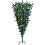 vidaXL Obrnjen umetni praznični drevesec s svetlobnimi žogicami 240 cm | Shoptok.si