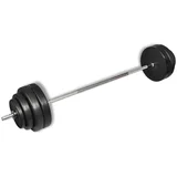 Set šipke za dvoručni uteg s pločama 60 kg