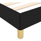  Za krevet s uzglavljem crni 90x200 cm od tkanine | shoptok.hr