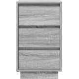  Noćni ormarić s LED svjetlima siva boja hrasta 38x34x65 cm | Eponuda.ba