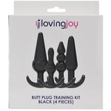 Loving Joy Komplet Analnih Čepov Training Kit Black | Shoptok.si