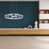 Toolight moderna led stropna svjetiljka + pilot App795-CP ravni krom | shoptok.hr