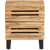  Noćni ormarići 2 kom 40x34x46 cm od masivnog grubog drva manga | shoptok.hr