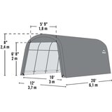 ShelterLogic - Garaža za auto 22 57 m² - 6x3.7 m | BRANDED IN THE USA | shoptok.hr