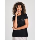 Sinsay majica s sjajnim tiskom | shoptok.hr