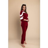 Fenzy Eleganten Komplet Majice In Hlač, Bordo | Shoptok.si