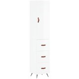 Maison Chic Visoka omara - Komoda - Predalnik visok sijaj bela 34,5x34x180 cm inženirski les, (21719097) Cene