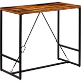 Barska miza iz trdnega predelanega lesa 120x60x106 cm