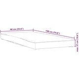 vidaXL Zaščita za žimnico bela 90x190 cm vodoodporne | Shoptok.si
