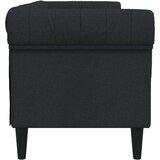  Trosjed Chesterfield crni od tkanine | shoptok.hr