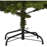 vidaXL Umestno božično drevo z LED lučmi Zelena 210 cm PVC in kovina | Shoptok.si
