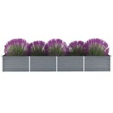  Visoka greda iz pocinkanega jekla 320x80x45 cm sive barve, (20611485) | Shoptok.si