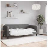 vidaXL Raztegljiva postelja temno siva 90x190 cm blago Cene