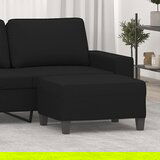 vidaXL Tabure crni 70 x 55 x 41 cm od mikrovlakana | shoptok.hr