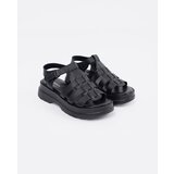 GOODIN Black leather platform sandals | shoptok.hr