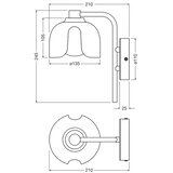 Osram zidna lampa decor corolle 1xG9/20W/230V crvena | Eponuda.com