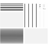 Staklena vrata Prugasti Crna 102,5 x 2 x 205 cm Aluminij | shoptok.hr
