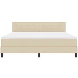 Box Postelja z vzmetnico z vzmetnico krema 180 x 200 cm blago, (5000128538) | Shoptok.si