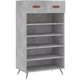 Ormarić Omarica za čevlje betonsko siva 60x35x105 cm inženirski les, (20796038) | Shoptok.si