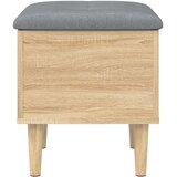  Klupa za pohranu boja hrasta 42x42x46 cm od konstruiranog drva | shoptok.hr