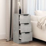  Komoda siva boja betona 30 x 30 x 70 cm od konstruiranog drva | shoptok.hr