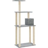 vidaXL penjalica za mačke sa stupovima za grebanje svjetlosiva 147 cm | shoptok.hr