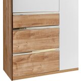 MID.YOU omara s klasičnimi vrati, bela, barve hrasta | Shoptok.si