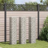  Gabionske povišene gredice 3 kom 30 x 30 x 150 cm željezne | shoptok.hr