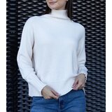  White loose-fit turtleneck Lukana | shoptok.hr