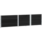 Vrtna sadilica crna 150x100 cm od masivne borovine | shoptok.hr