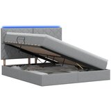  LED krevet za pohranu s madracem Svjetlosiva 140 x 200 cm | shoptok.hr