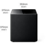 Kef Kube 10 MIE crni sjajni subwoofer | shoptok.hr