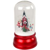 Christmas Dome Decoration Snow Santa Claus Red | shoptok.hr