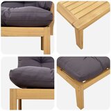  5 Komad Jedinične vrtne Pallet sofe Čvrsto drvo akacije | shoptok.hr
