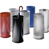 VAR Stojalo za dežnike, višina 610 mm, luknjičasta pločevina, pocinkana, prometno bele barve RAL 9016 | Shoptok.si