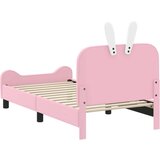  Otroški posteljni okvir z vznožjem Roza 80 x 160 cm PU, (5000104530) | Shoptok.si