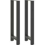  Noge za barski stol antracit boje 2 kom 50 x (110-111) cm čelik | shoptok.hr