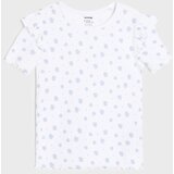 Sinsay Pamučne majice s dekorativnim volanima 2 pack | shoptok.hr