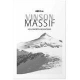  Plakat - The majestic Vinson Massif mountain peak crown of mountains mountain landscape 60x90 Bez okvira s margom | shoptok.hr