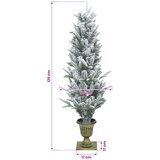 Mini božićno drvce 120 cm PVC i PE Zelena i bijela | shoptok.hr