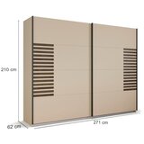 Rauch Möbel Omara Z Drsnimi Vrati Barea, Barva Šampanjca | Shoptok.si