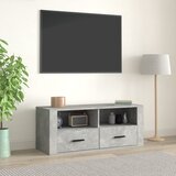 The Living Store TV omarica betonsko siva 100x35x40 cm inženirski les - TV Omarica, (21375219) Cene