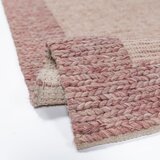 Flair Rugs Svetlo rožnata ročno tkana preproga iz mešanice volne 200x290 cm Rue – | Shoptok.si