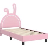  Otroški posteljni okvir z vznožjem Roza 80 x 160 cm PU, (5000104526) | Shoptok.si