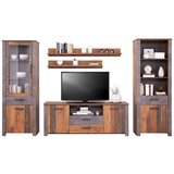 Modern Living Tv-element Ontario, Barva Hrasta, Temno Siva | Shoptok.si