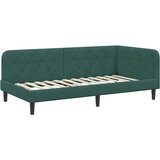  Kutni okvir kreveta Tamnozelena 90 x 200 cm Baršun | shoptok.hr