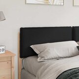  Tapecirani uzglavlje Prirodna i crna 180 cm Čvrsto borovo drvo | shoptok.hr