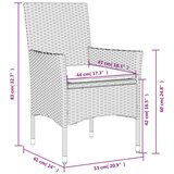  9-dijelni vrtni blagovaonski set s jastucima poliratan i bagrem | shoptok.hr